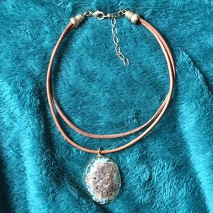 Turquoise Stone Choker Necklace